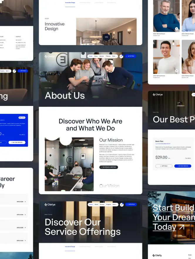 Our website design service creates modern, responsive, and user-friendly websites that elevate your brand. We focus on clean layouts, strong visuals, and seamless functionality to deliver digital experiences that engage users and drive measurable business results.