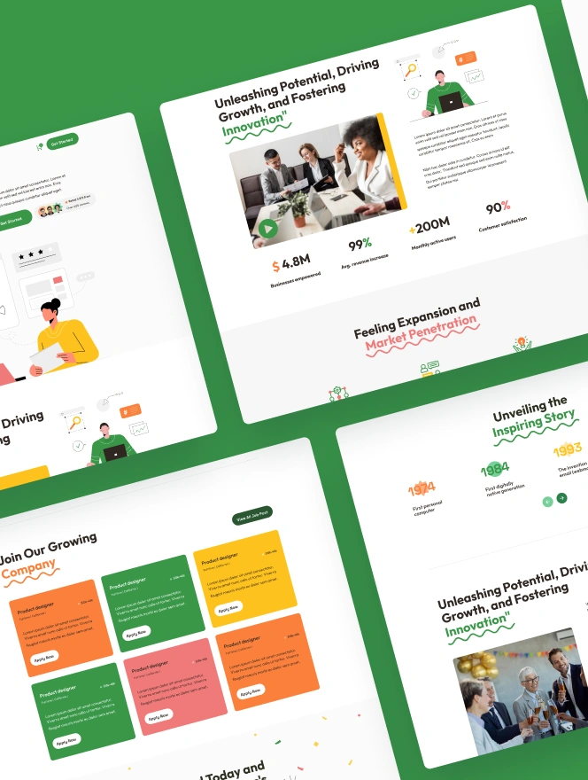 Orbifye is a modern business focused figma template. Created for small to medium business, Orbifye is a simple yet sophisticated figma template.