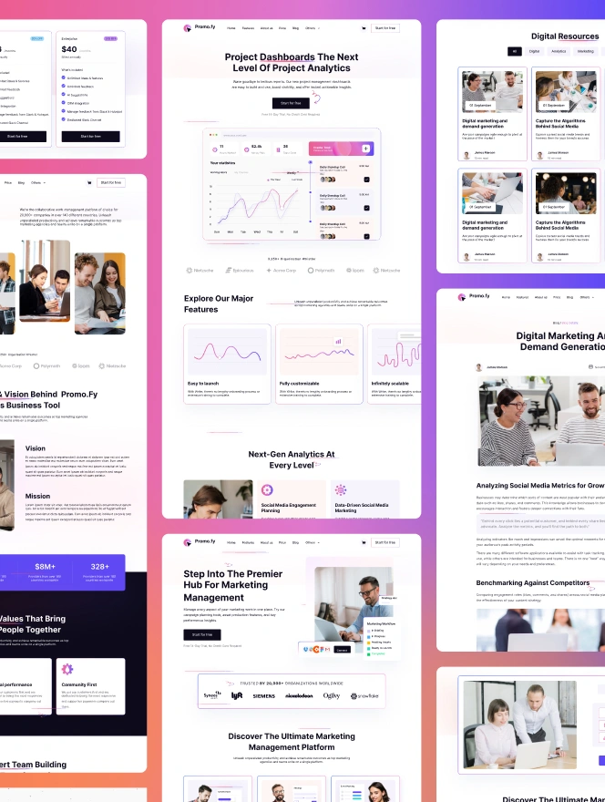 Our SaaS Project Analytics website design delivers a modern, intuitive interface built for data clarity and performance. It showcases powerful dashboards, real-time insights, project tracking tools, and a seamless user experience optimized for teams, startups, and enterprise workflows.